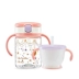 Richell Richell Baby Child Child Straw Cup Baby Learning Cup Cup Baby Uống với Tay cầm Cốc uống - Cup / Table ware / mài / Phụ kiện Cup / Table ware / mài / Phụ kiện
