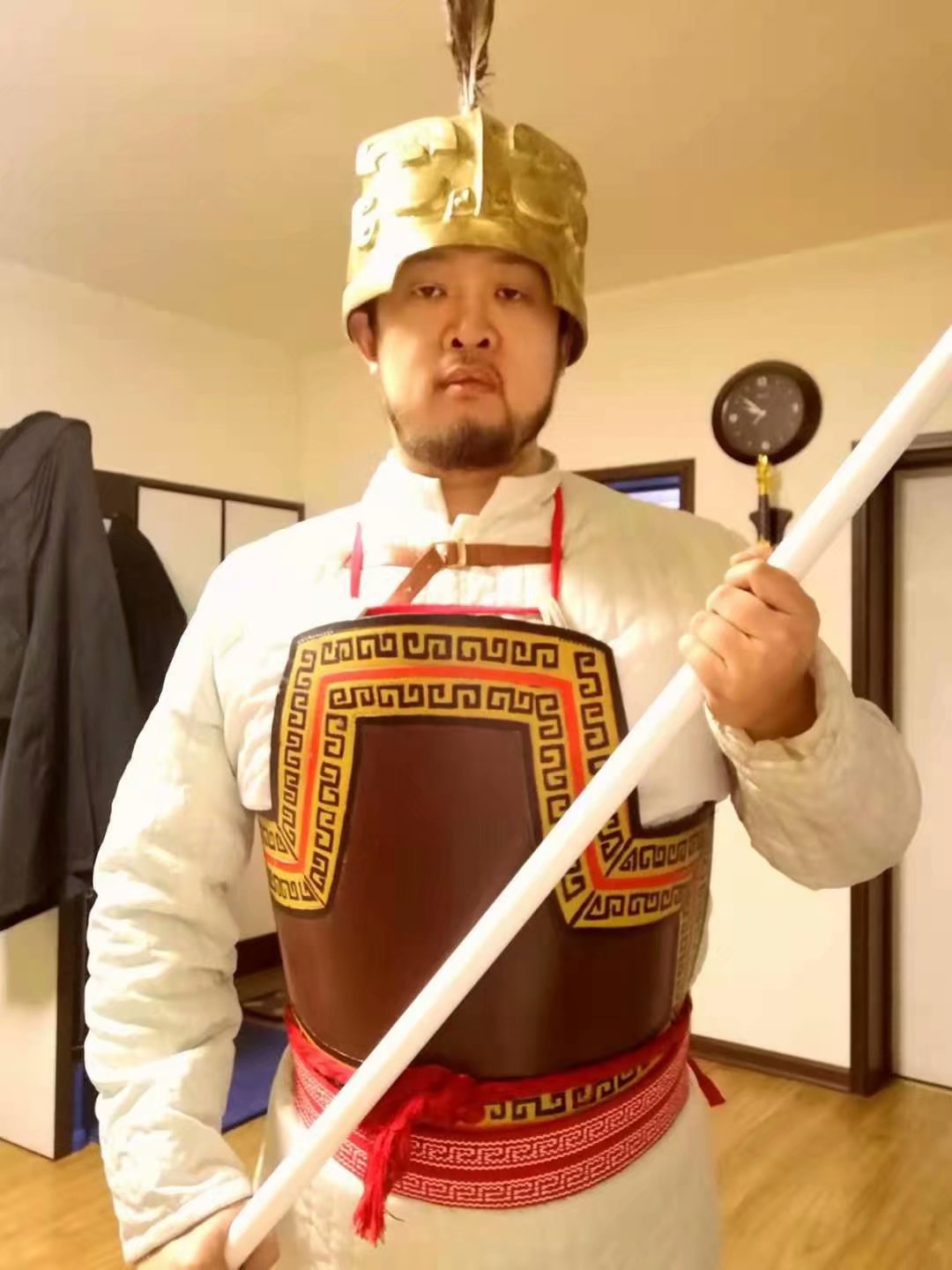 Guojia Hanfu Shang Dynasty Leather Armor Painted Cuirass