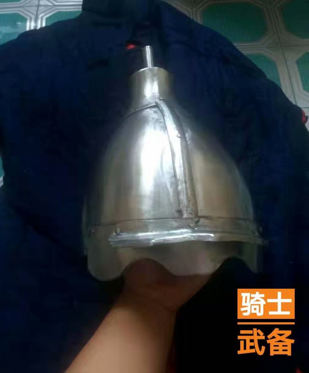 Through body hand forged two-petal press slit Ming and clear side military armor