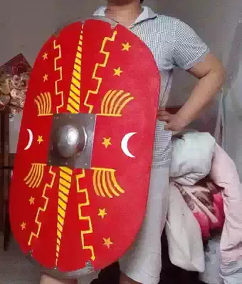 Ancient Roman legion big shield Oval big shield Actual combat big shield Antique