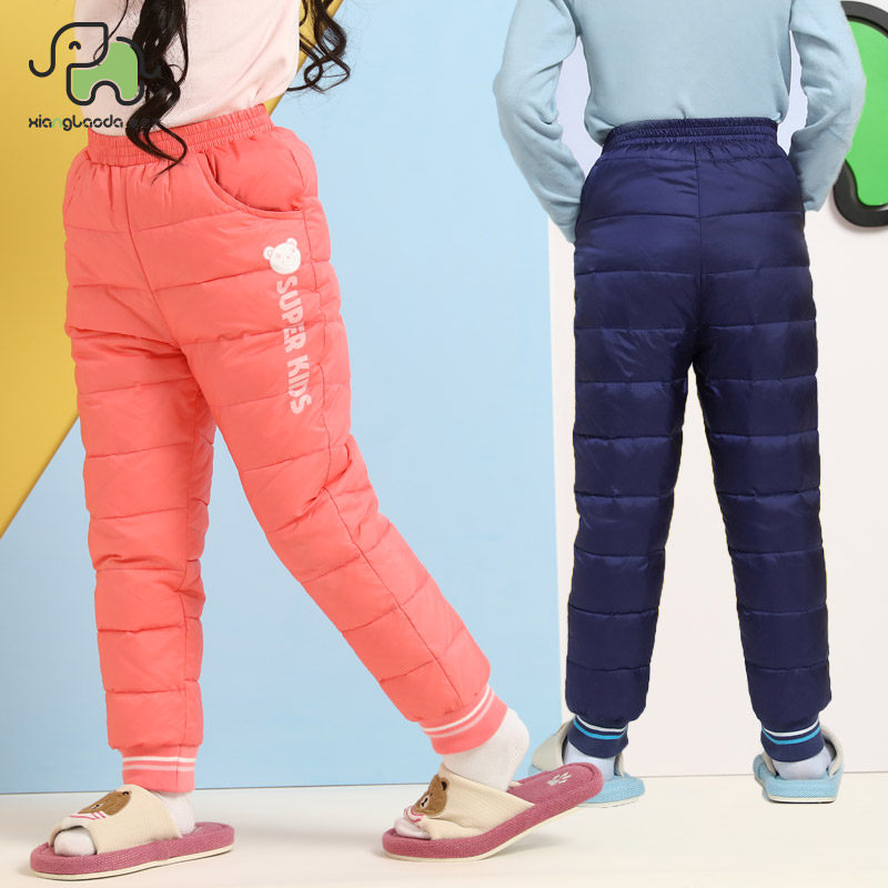 Elephant boss boy down underwear girls middle and small children down pants children wear warm ultra-light AD1885B