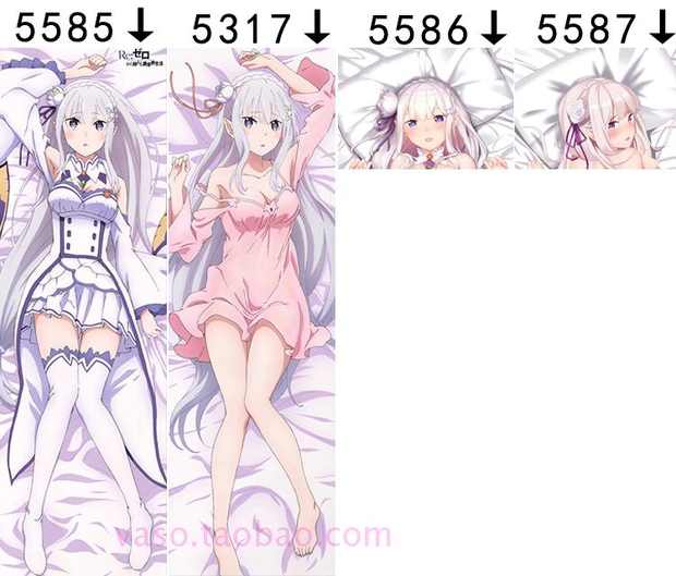 Từ khởi đầu của thế giới, cuộc sống khác biệt, Rem Hamm Emilia, anime, xung quanh cơ thể, cơ thể, cơ thể, v.v. - Carton / Hoạt hình liên quan sticker cute giá rẻ