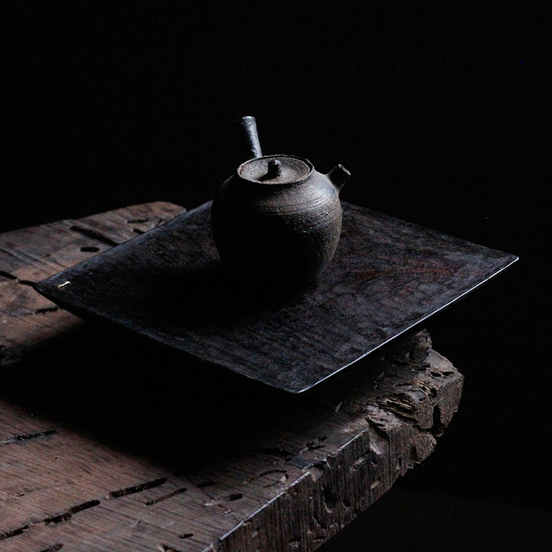 Line of works (January tonic new) dry tea table pots Chengwu wood hand-cut day style Silent Hand for solitary taster