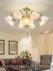 All-Copper Living Room European-Style Chandelier, Modern and Simple, Elegant American Retro Master Bedroom Main Light, Dining Room Zhongshan Lighting Fixtures