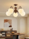 All-Copper New High-End Vintage Mid-Century Style Chandelier Living Room Lamp French Bedroom Lamp Hall Main Lamp American-Style Lighting Fixtures
