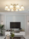 American-Style All-Copper Modern Minimalist Elegant Light Luxury Living Room Ceiling Lamp Master Bedroom Chandelier Nordic Dining Room Lighting Set