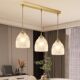 French-Style All-Copper Dining Room Chandelier, Creative Cream Style, Light Luxury, Modern Minimalist American-Style Dining Table Bar Lamp, Bedside Small Chandelier