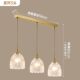 French-Style All-Copper Dining Room Chandelier, Creative Cream Style, Light Luxury, Modern Minimalist American-Style Dining Table Bar Lamp, Bedside Small Chandelier