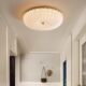 Light Luxury Eye-Protecting Ceiling Lamp, American-Style Bedroom Lamp, High-End Master Bedroom Lamp, Modern Simple and Elegant French-Style Pumpkin Lamp
