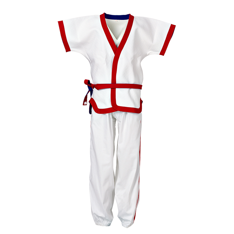 Chinese wrestling uniform traditional thick red and blue double-sided wear-resistant Chinese wrestling gel coat for men and women can be customized