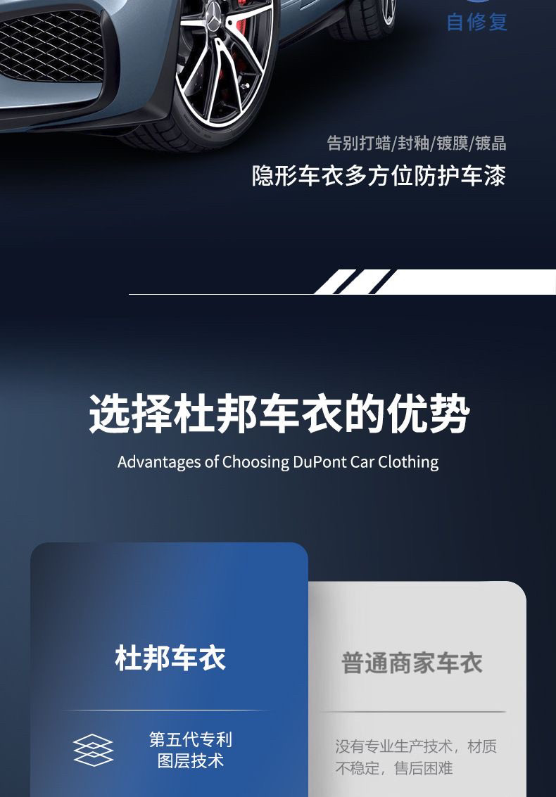 Nationwide coverage, including installation: DuPont transparent film, TPU paint protection film, enhances shine and provides scratch resistance for the entire vehicle, creating an invisible protective