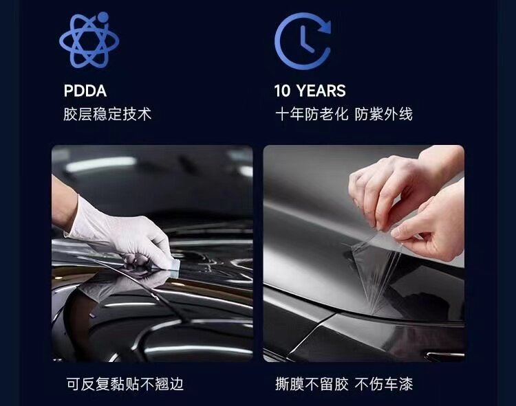 Dupont Invisible Car Film Tpu Car Full Body Paint Protective Film Transparent Car Film Anti-Scratch Package Construction