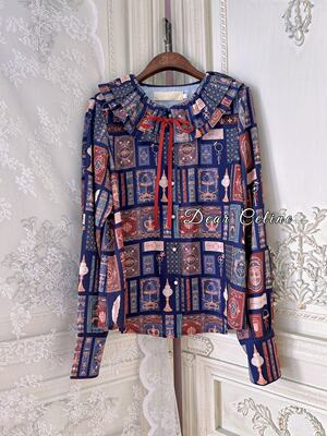 DearCeline's Magic Book Autumn Collection: Elegant French Long-sleeved Shirt with a Lapel Collar - In Stock