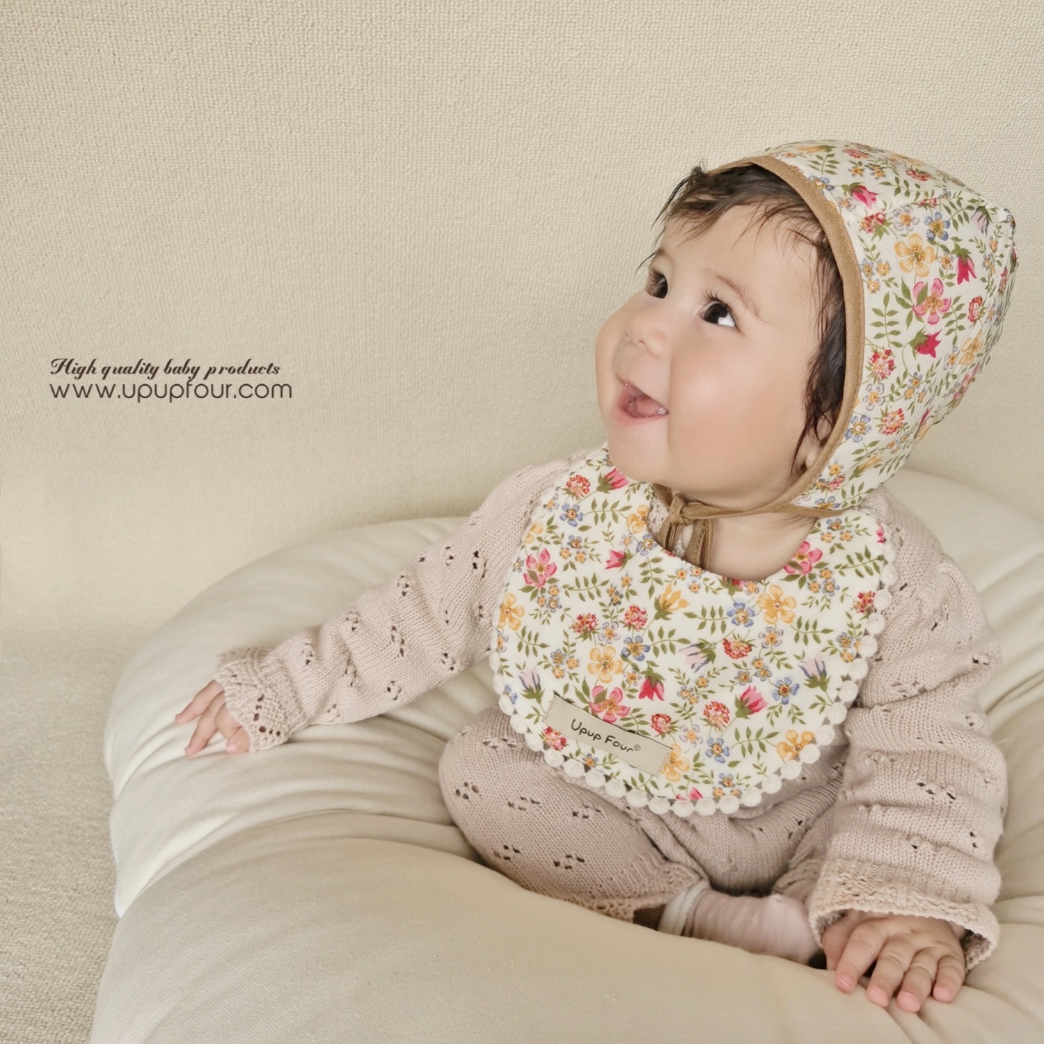 upupfour export quality European and American ins baby hat summer thin section male and female baby cute newborn baby cap