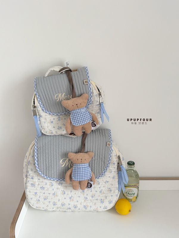 Upupfour "Maimaimannengmeng" Mommy Bag, Korean Designer Original Cartoon Large-Capacity Quilted Mommy Bag