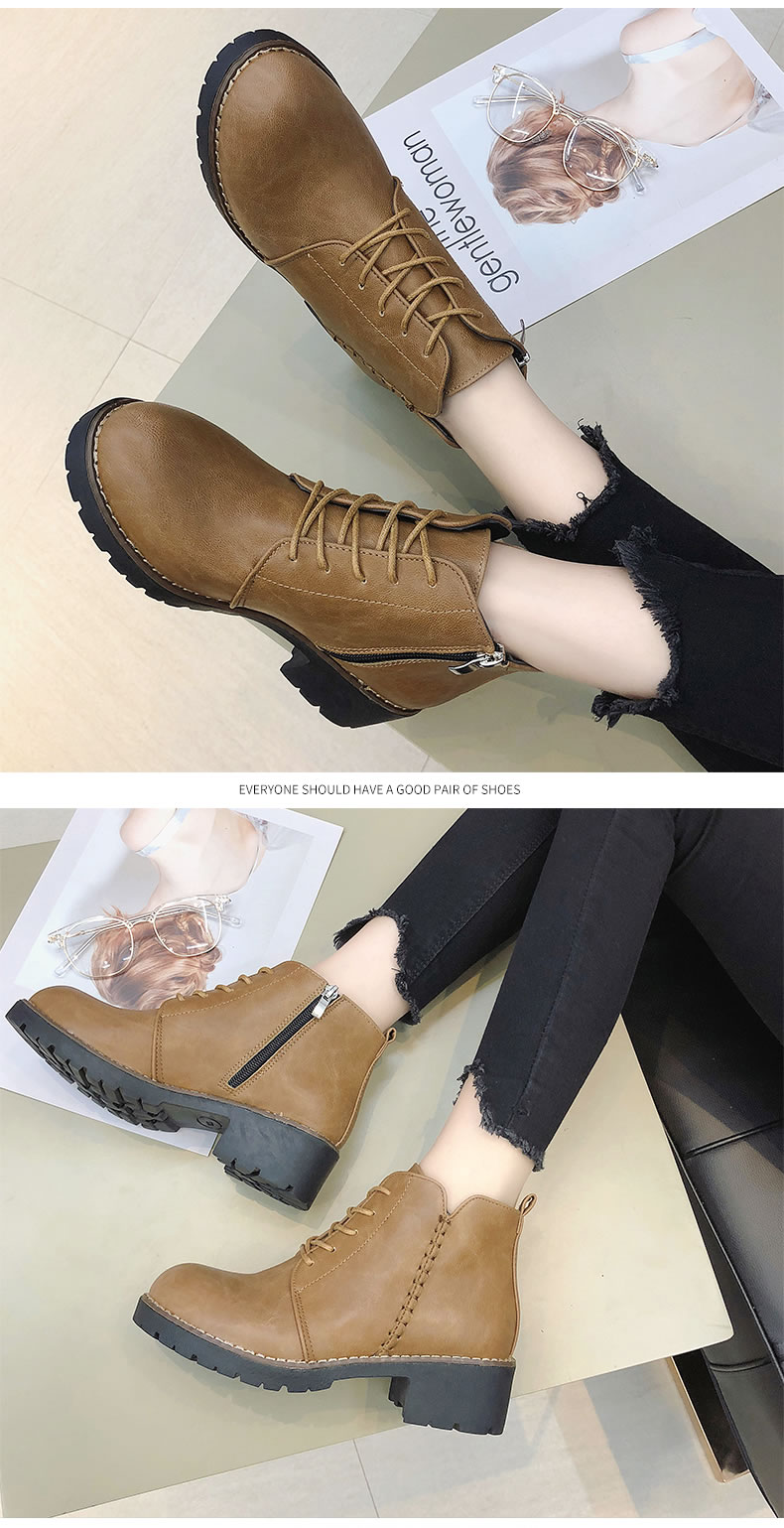 Bottes mi-saison femme      en Polyurethane - Ref 3249459 Image 12