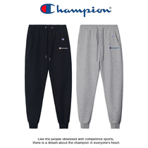 Japanese version of the Champion Champion trousers trend autumn and winter embroidered small feet pants men and women with leisure sports official website