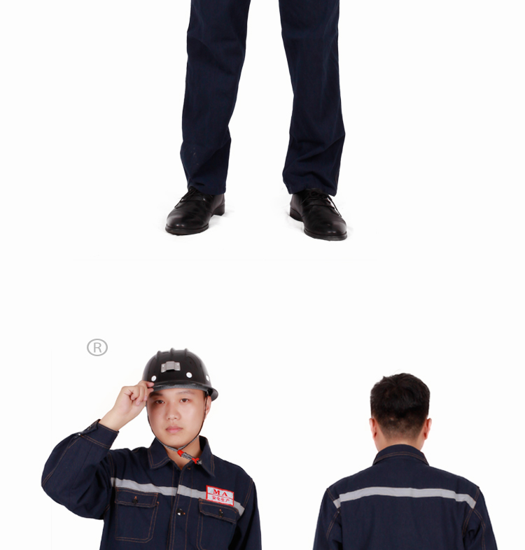 Quần yếm hàn điện nam thợ hàn chống vảy mùa xuân và mùa thu denim mặc quần yếm bảo hiểm lao động mỏ than chống mài mòn quần kaki