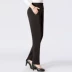 Quần nữ trung niên mùa đông quần thun nữ cao eo cao cộng với quần legging nhung dày cho nữ trung niên mặc quần quần legging giả da Quần tây thường