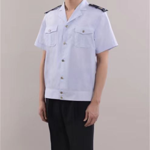 Men's and Women's Clothing Hall Short-Sleeved Summer Work Clothes Short-Sleeved Jackets Summer Uniforms Factory Direct Sales