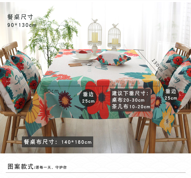 Bắc âu cotton linen khăn trải bàn nhỏ tươi hình chữ nhật bàn cà phê vải bảng mat không thấm nước và dầu-proof hot khăn trải bàn khăn trải bàn mua khăn trải bàn