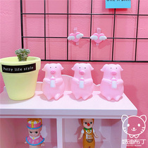 Cute cute cute pink cartoon pig baby bottle pig pinch screaming scream vent doll cute toy student gift