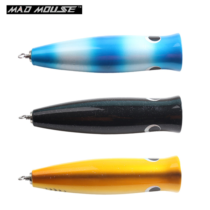 Australia export deep sea GT POPPER wooden wave climbing bait 220mm190g wave lie bait South oil gold gun
