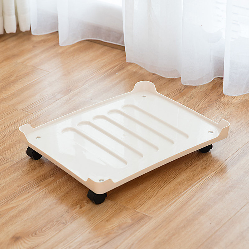 72L Oxford cloth storage box special mobile tray with pulley 66L finishing box base roller movable storage box