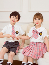 Primary school uniforms Summer clothes childrens graduation photos Class clothes teachers customize College English style kindergarten uniforms