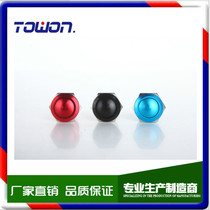 Arc surface 16mm metal button switch waterproof access horn zinc alloy self-reset point movement screw fixation