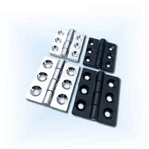 Black zinc alloy hinge CL233 six-hole square built-in quick-loading electric box card-type fixed control cabinet hinge