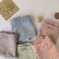 South Korea Modale Middle Waist Adolescent Girl Breathable Colorful Cotton Butterfly Knot Lady Soft Student Days Spring Autumn Triangle Pants Woman