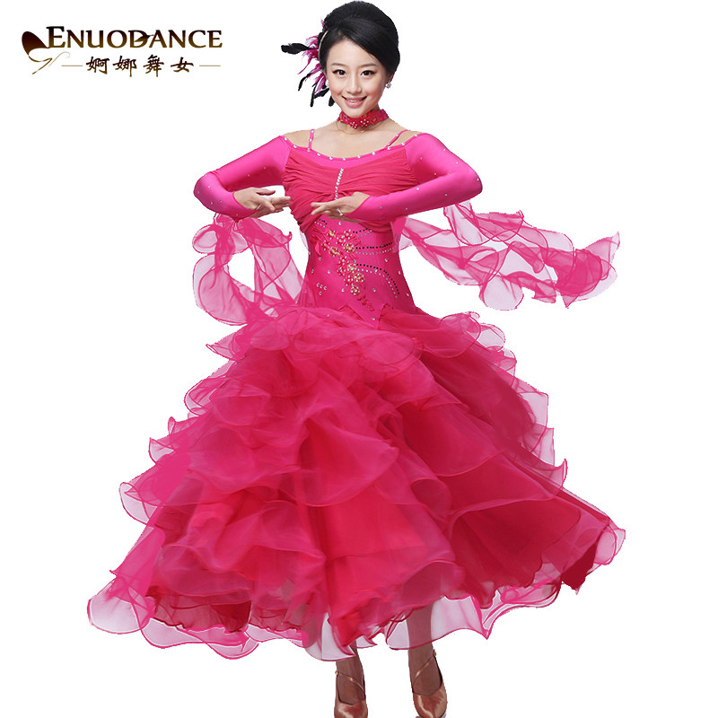 Graceful dance women's modern dance costume sequined suit national standard dance dress Waltz modern dance dress performance suit