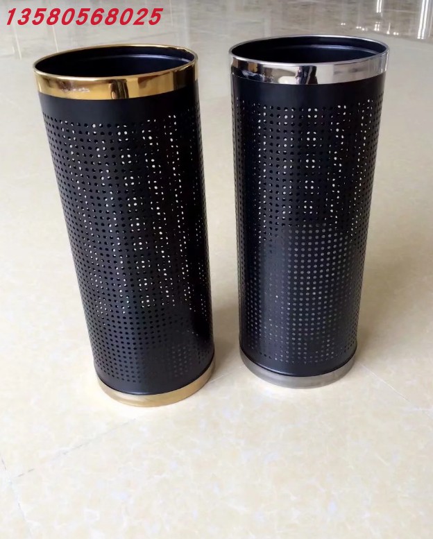 Stainless steel umbrella barrel hotel lobby storage barrel household umbrella shelf umbrella barrel umbrella stand creative umbrella barrel