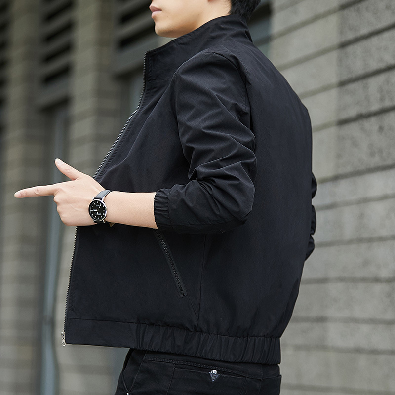 Spring and Autumn New Men's Jacket Korean Style Trendy Spring and Autumn Clothing Workwear Trendy Brand Spring Jacket Men's Thin Jacket