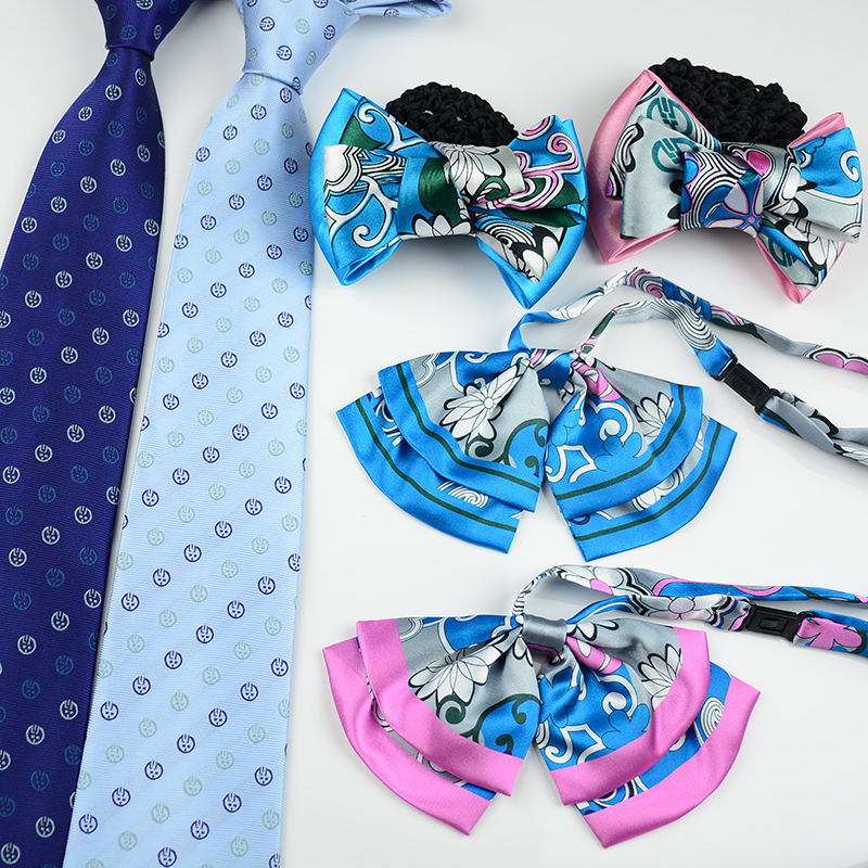 Men's Zip Tie Necktie, No Need to Tie, Lazy Style, Agricultural Silk Scarf, Head Flower, Bow Tie, Neck Scarf, Summer Pink Neck Flower, Women's Bank