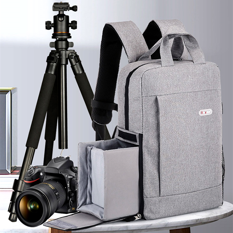 Suitable for Sony Canon Nikon camera bag SLR shoulder photography bag men and women multi-functional large-capacity backpack