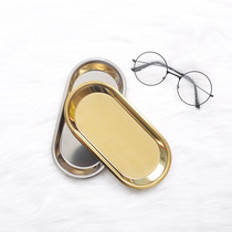 ins Wind photo props girl Net red silver gold tray shooting background photography decoration decoration props