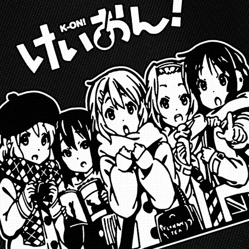 Легкая девочка!K-On Animation Двумерные Pingze Wei Qiushan Студенты Студенты Сумки для плеча с мешками по перекрестному телу для класса