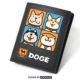 Short Wang Xingren Orange Blue 4 Grid