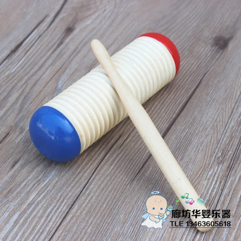 Nhạc cụ Orff nhạc đỏ cát xanh trẻ em bộ gõ đồ chơi gỗ ống cát mẫu giáo giáo dục sớm trống trẻ em