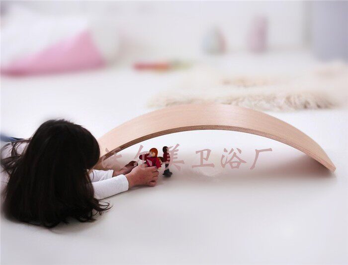 ins Wooden seesaw Children's sensory integration trainer Sports yoga board Balance board Bending board Smart board Toy