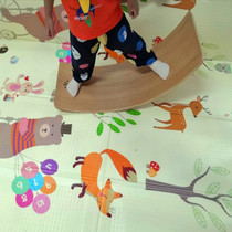 Factory direct sale ins wooden seesaw children sensory trainer sports yoga board balance bending board