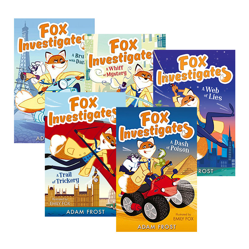 狐狸大偵探系列5冊套裝fox Investigates 英文原版美術館盜竊案神祕香水配方偽裝者之謎兒童英語偵探故事集橋樑書英文版書籍 狐狸大偵探系列5冊套裝fox Investigates 英文原版美術館盜竊案神祕香水配方偽裝者之謎兒童英語偵探故事集橋樑書英文版書籍