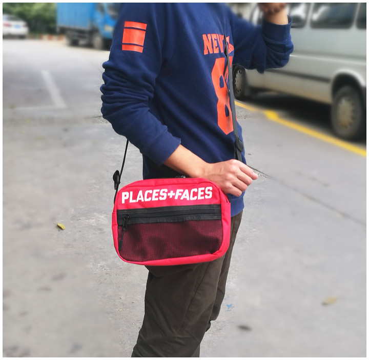 Thời trang Hàn Quốc nam nữ túi đeo vai thủy triều đôi thương hiệu ba lô hip hop vải messenger túi ngẫu nhiên túi Messenger túi túi chanel