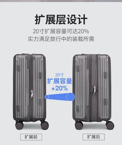 Чемодан с молнией, вместительная и большая коробка для путешествий, 20 дюймов