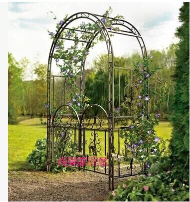 Iron Art Arch Flower Shelf Climbing vines Wedding Celebration Cylindrical Vaulted Flower Shelf Grape Silk Melon Moon Season Iron Thread Lotus Outdoor
