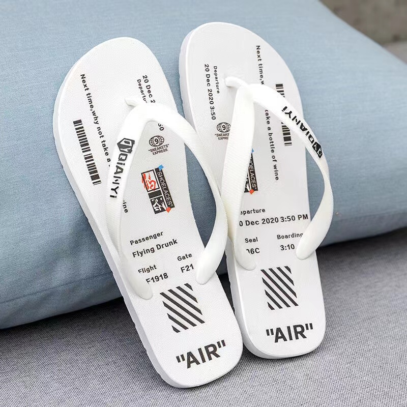Internet-Famous Flip-Flops for Men, New Summer Style, Versatile, Wear-Resistant, Non-Slip, Couple's Trendy and Unique Design, Thong Sandals for Women