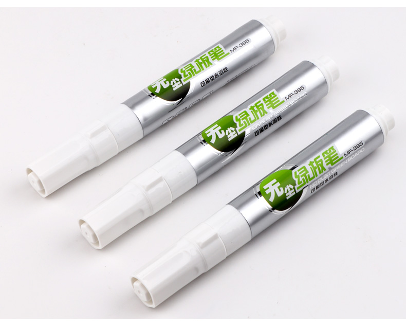 宝克记号笔白板笔MP395水溶性绿板笔可擦粉色无尘教学工具黑板笔