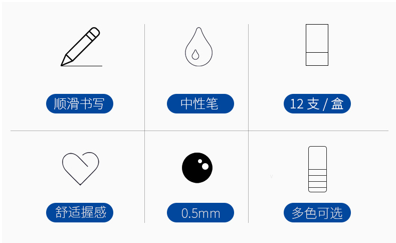 宝克PC2998中性笔0.5mm签字笔